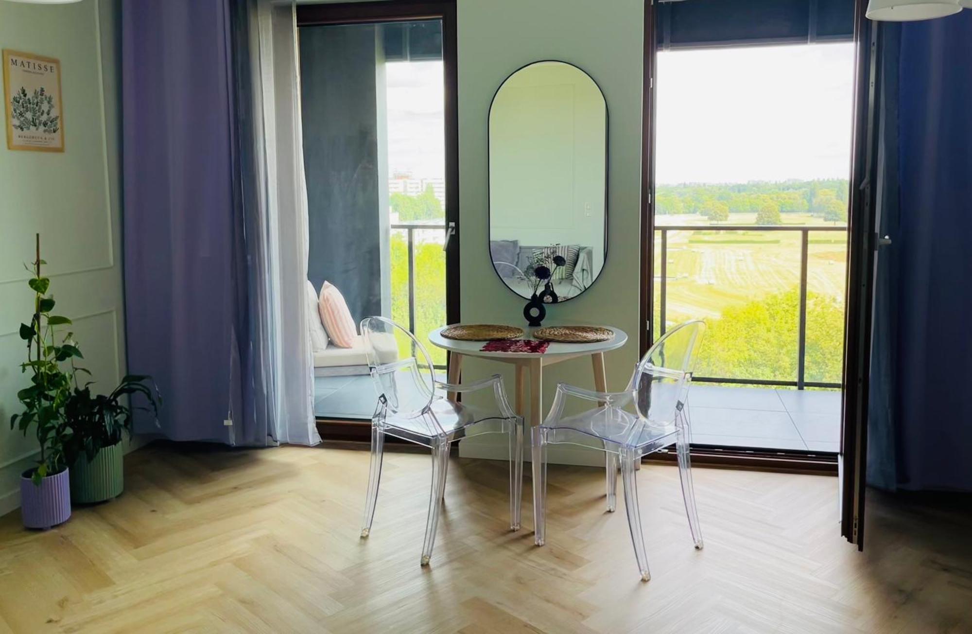Warsaw Airport Wyscigi - City And Green View Apartment With Underground Garage Varsóvia Exterior foto